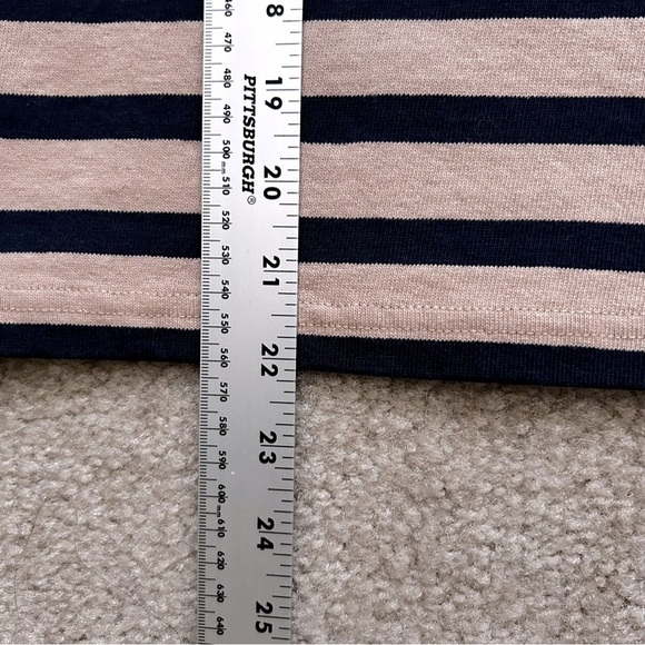 J. Crew Nautical Navy & Tan Striped Boatneck Top - Picture 8 of 8